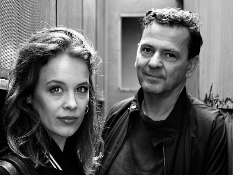 Paula Beer. Christian Petzold. On the rooftop of the cinema.